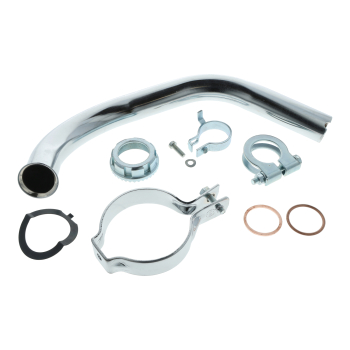 SET Krümmer Ø28mm mit Befestigungsschelle, Simson KR51/2